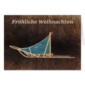Fröhliche Weihnachten - Dog Sled (Front Horizontal)