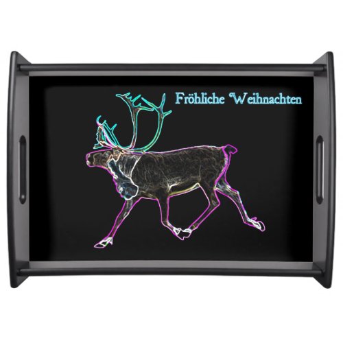 Frohliche Weihnachten _ Electric Caribouu Serving Tray