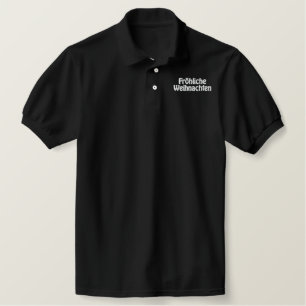 Frohliche Weihnachten Embroidered Shirt