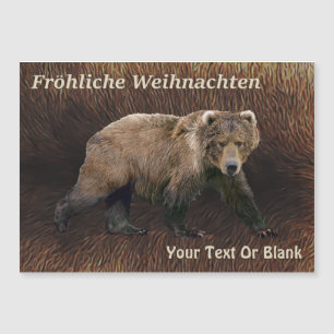 Fröhliche Weihnachten - Kodiak Bear On Caribou Fur