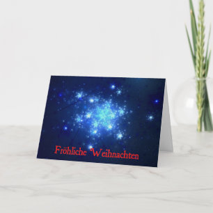 Frohliche Weihnachten - Night Sky Holiday Card