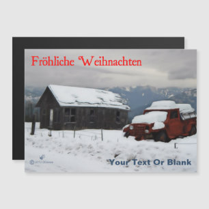 Fröhliche Weihnachten - Old Red Truck