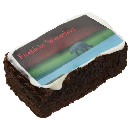 Frohliche Weihnachten _ Polar Lights Polar Bear Chocolate Brownie