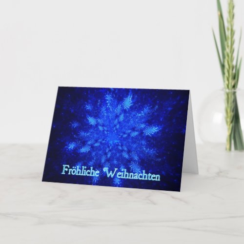 Frohliche Weihnachten _ Snowburst Holiday Card