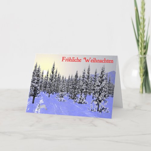 Frohliche Weihnachten _ Winter Solstice Holiday Card
