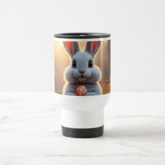 Fröhlicher Osterhase im Zauber des Frühlings Travel Mug