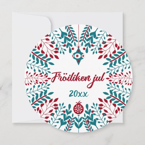 Friliken jul North Frisian Merry Christmas Holiday Card