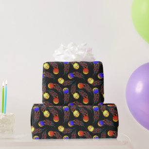 Frolf - Flaming Disc Golf   Wrapping Paper