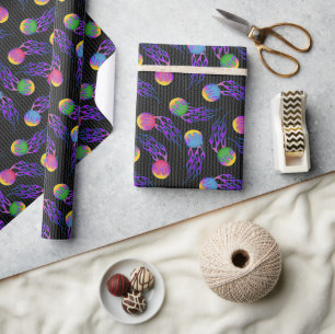 Frolf - Flaming Disc Golf Wrapping Paper