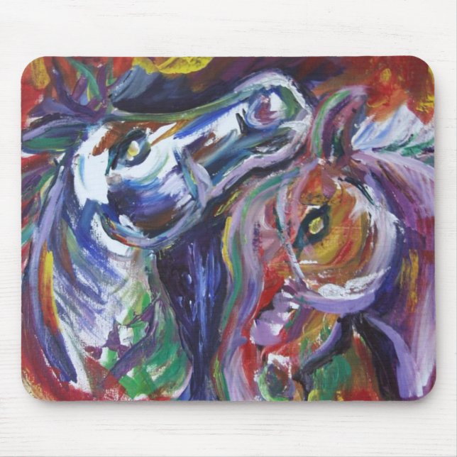 Frolic 18' x 24 acrylic on canvas mouse pad (Front)