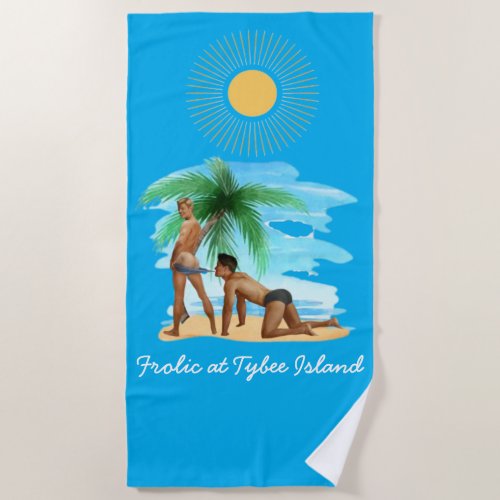 Frolic at Tybee Island Gay Beach Towel