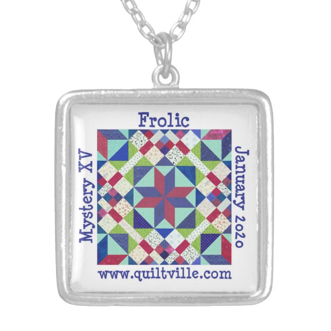 Frolic Charm Silver Plated Necklace (Front)