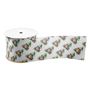 Frolic Christmas Frog  Satin Ribbon