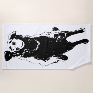 Frolic in frost beach towel