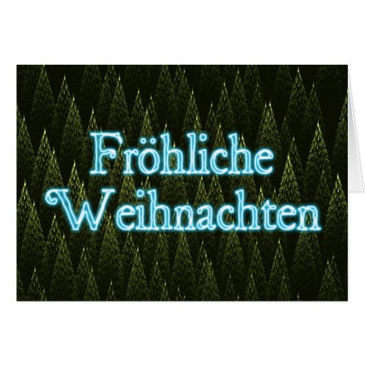 Froliche Weihnachten - Conifers Cards (Front Horizontal)