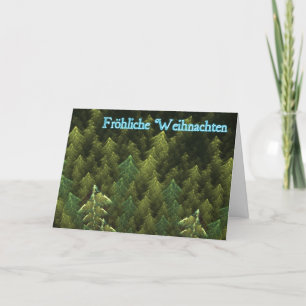 Froliche Weihnachten — Dark Forest Holiday Card