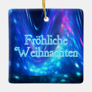 Froliche Weihnachten - Qaanaaq - Northern Lights Ceramic Ornament