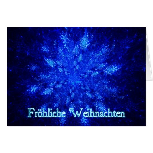 Froliche Weihnachten - Snowburst Cards (Front Horizontal)