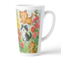 Frolicking Country Cats in Garden