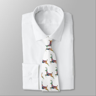 Frolicking Deer Neck Tie