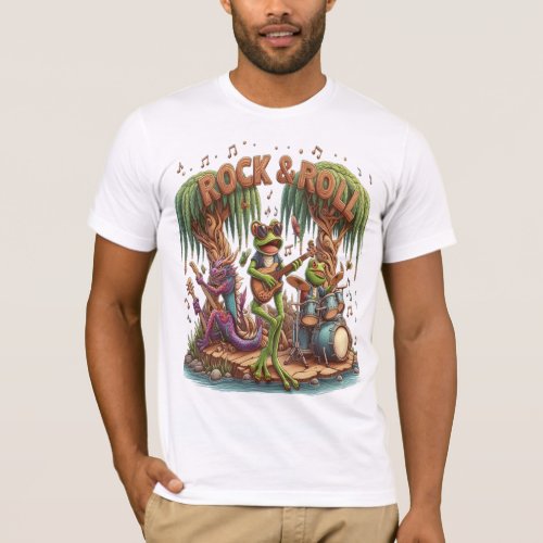 Frolicking Frogs Form Fantastic Froggy Band T_Shirt