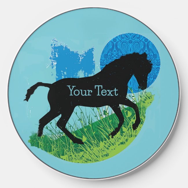 Frolicking Horse Design Wireless Charger
