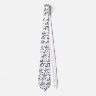 Frolicking Racing Wild Horses Neck Tie