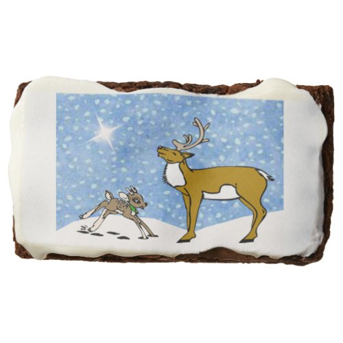 Frolicking ReindeerBrownies Chocolate Brownie