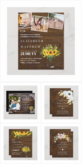 From 0.30 Wedding Invites - Mixed Themes