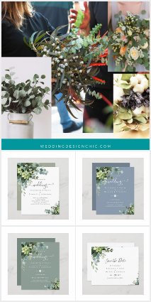 From 0.40 Eucalyptus Greenery Wedding Collection