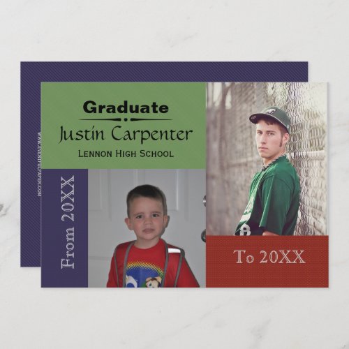 From 20XX To 20XX 2 Photo _ Grad Announcement