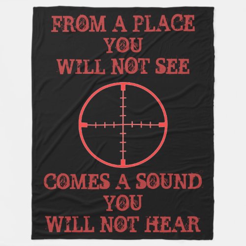 FROM A PLACE YOU WILL NOT SEE FLEECE BLANKET