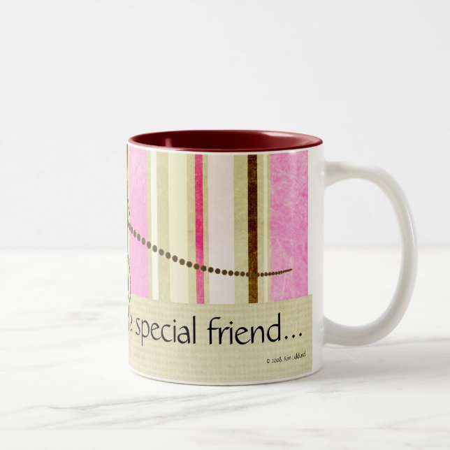 From a Special Friend... Two-Tone Coffee Mug (Right)