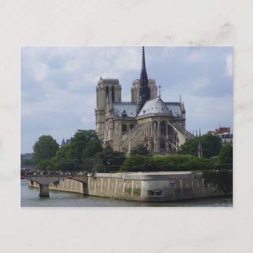 From across the River Seine Notre Dame De Paris Postcard