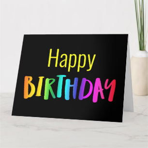 From All Of Us Big Colorful Unisex Birthday Card