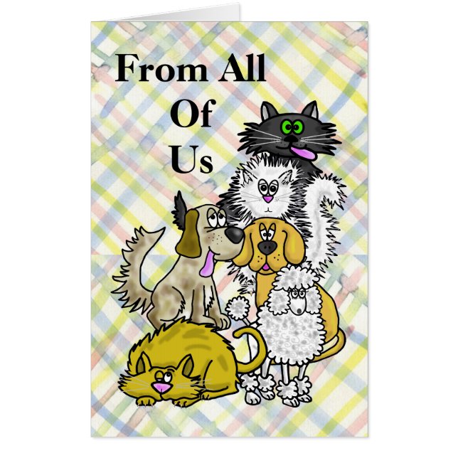 From All Of Us Cats and Dogs Retirement Card (Front)