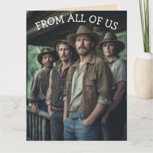 FROM ALL OF US FUNNY BIRTHDAY GREETING CARD