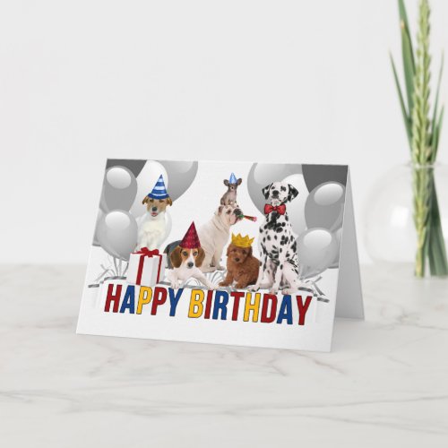 From All of Us Funny Dogs Birthday Card