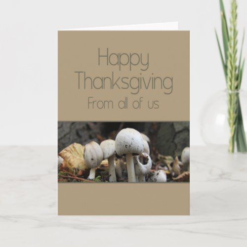 From all of us Thanksgiving Card