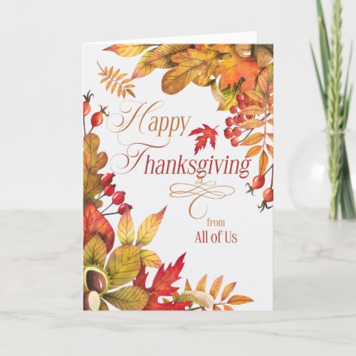 from All of Us Thanksgiving with Autumn Harvest Holiday Card