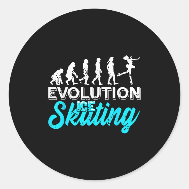 From Apes To Blades The Glide Progression  Classic Round Sticker (Front)