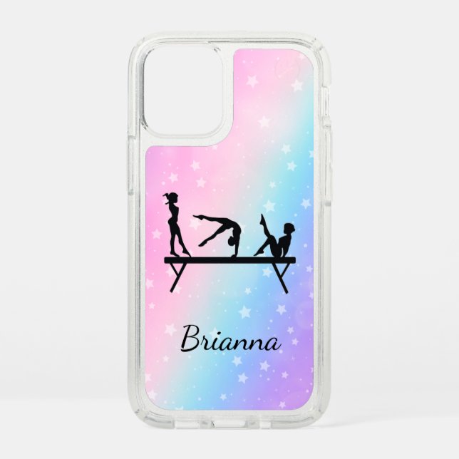 From Beam to Phone Personalized Gymnastics Speck iPhone 12 Mini Case (Front)