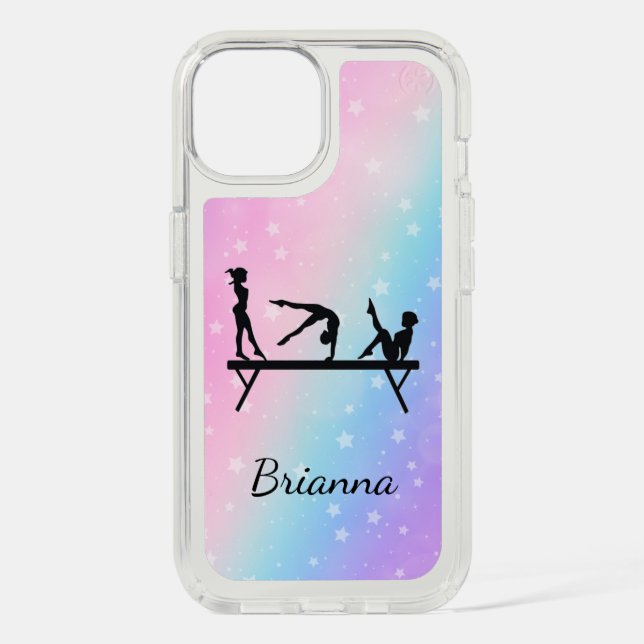 From Beam to Phone Personalized Gymnastics Speck iPhone Case (Front)