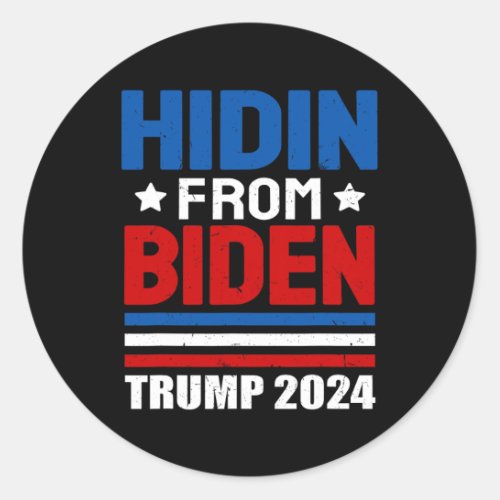 From Biden Kids Men Funny Anti Joe Biden Trump 202 Classic Round Sticker