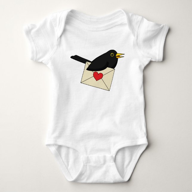 From Blackbird with Love Baby Bodysuit (Front)