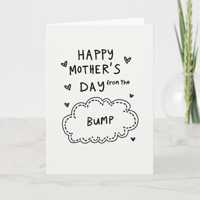 From Bump Mothers Day Cloud Card (Front)