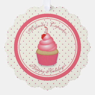 From Business or Baker Cupcake Gift Tags  Ornament Card