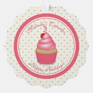From Business or Baker Cupcake Gift Tags Ornament Card