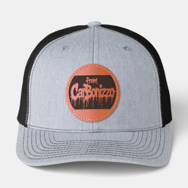 from CarBonizzo Leather Patch Hat (Front)