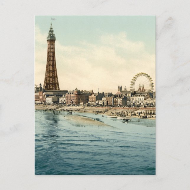 From Central Pier, Blackpool, England Postcard (Front)